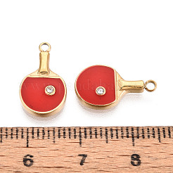 Подвески из нержавеющей стали 304 с кристаллами паве и эмалью&nbsp;STAS-T068-33