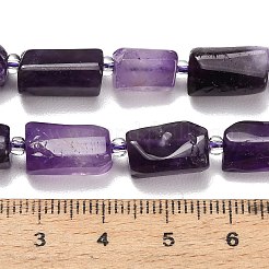 Natürliche Chevron-Amethyst-Perlenstränge&nbsp;G-F836-B05-01