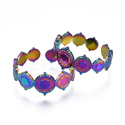 Кольцо-манжета из нержавеющей стали 304 с плоской круглой оберткой&nbsp;RJEW-N038-063