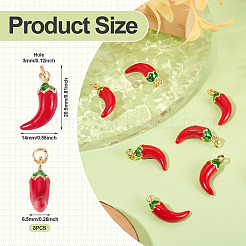 Кулоны с эмалью из латуни&nbsp;KK-TA0002-55