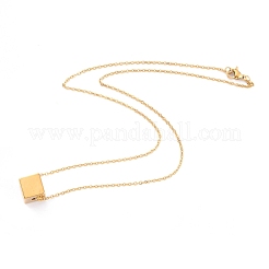 Colliers pendentifs en acier inoxydable 304&nbsp;NJEW-O122-09B-G