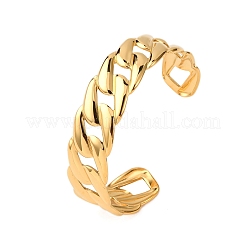 Браслеты-манжеты из нержавеющей стали 304 для женщин BJEW-G749-05G