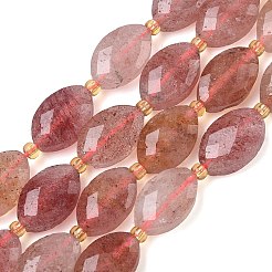Природного кварца клубники нитей бисера&nbsp;G-A295-A09-01