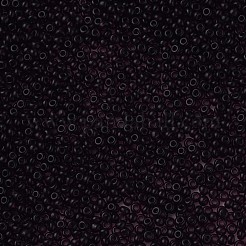 透明チェコガラスシードビーズ15/0個  ラウンド  ブラック  1.5x1mm  穴：0.5mm  約500 G /袋&nbsp;SEED-N004-004-13