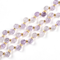 Природный аметист нитей бисера G-T141-56