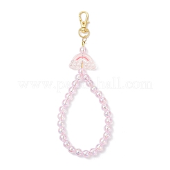 5 шт. 5 цвета акриловой эмали радуга и круглые бусины подвеска украшение&nbsp;HJEW-JM03878