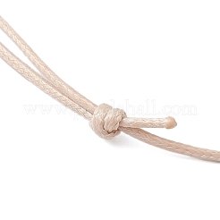 Регулируемое корейское изготовление ожерелья из вощеного полиэстера&nbsp;AJEW-JB01310-02