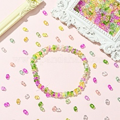 90g 9 couleurs de perles de rocaille de verre de peinture de cuisson&nbsp;SEED-YW0002-51A