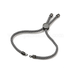 Bracelets coulissants en corde milan torsadée à moitié finis&nbsp;FIND-G032-01B-03