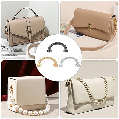 18 комплект двухцветных застежек для подвески сумок из сплава DIY-WR0002-37