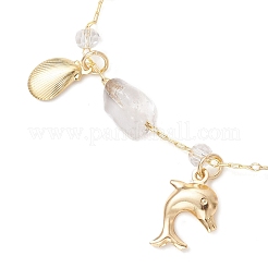 Браслеты из натуральных аметистов для женщин BJEW-JB12116-02