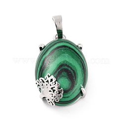 Синтетического малахита подвески&nbsp;G-C235-03B-RS