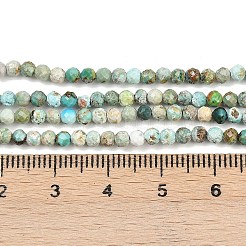 Хубэй природных бирюзовый бисер нитей&nbsp;LS-G-L628-B02-3mm-01