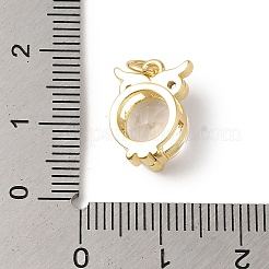 Покрытие стойки латунь микропаве прозрачные кубические циркониевые подвески KK-B092-27G