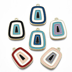 Подвески из экологически чистого сплава с эмалью&nbsp;ENAM-Q438-009-NR