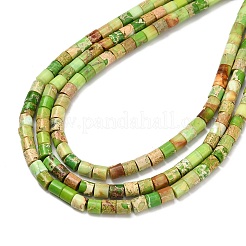 Крашеные бусы из натуральной императорской яшмы G-P600-C01-01