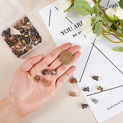 Сплавочные овальные бусины тибетского стиля &nbsp;PALLOY-GL0001-02