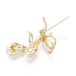 Брошь из цветочного сплава JEWB-C037-33B-G