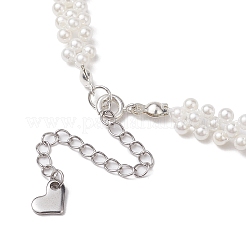 Ожерелья из ракушек и жемчуга из бисера NJEW-JN04946