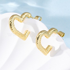 Серьги-гвоздики из нержавеющей стали 304 для женщин EJEW-L296-032G-02