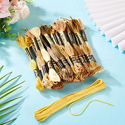 22 пачка полиэстеровых ниток для вышивания 22 цветов с осенней тематикой OCOR-TA0002-80