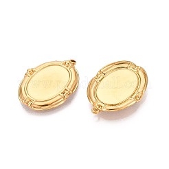 Оправы для подвесок из нержавеющей стали 304 в виде кабошонов&nbsp;STAS-T067-17G