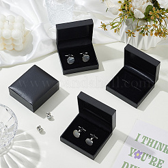 Geschenkboxen zur Aufbewahrung von Manschettenknöpfen aus Kunststoff&nbsp;LS-CON-WH0115-07