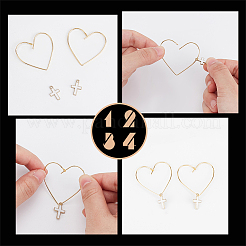 2 пара 925 сережек-гвоздиков из стерлингового серебра EJEW-BBC0001-46G