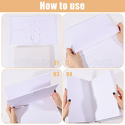Couverture de livre en polyester&nbsp;OFST-WH0004-144O