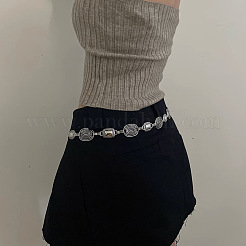 Ремни из сплава в тибетском стиле с прямоугольными овальными звеньями для женщин FS-WGA0700-01