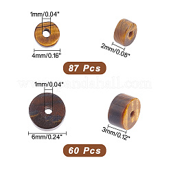 147 шт. бусины из натурального тигрового глаза G-AR0005-05