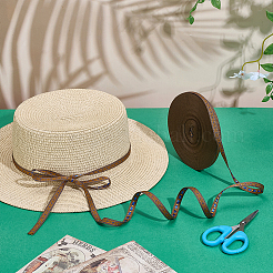 25 ярд плоской полиэстеровой ленты в этническом стиле с ромбами&nbsp;SRIB-PH0001-65