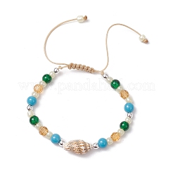 Стеклянные бусины плетеные браслеты из бисера для женщин BJEW-JB11525