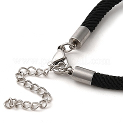 Изготовление браслетов из миланского шнура и нержавеющей стали 304 MAK-H004-02F-P01