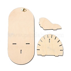 Деревянная настенная небольшая хрустальная витрина AJEW-L090-A13