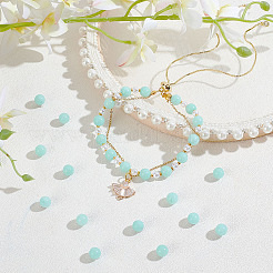 2 нити натуральных малайзийских нефритовых бусин G-OC0004-39