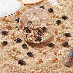 50 шт. 2-цветная миниатюрная смоляная миниатюрная черепаха для украшения витрины AJEW-CP0005-47