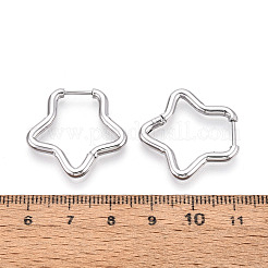 Серьги-кольца из нержавеющей стали 304&nbsp;STAS-T074-21P