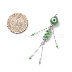 Подвески в виде человека из стеклянных бус&nbsp;PALLOY-MZ00997