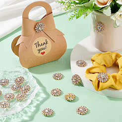 Кабошоны из сплава со стразами&nbsp;ALRI-GA0001-09KCG