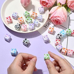 30 шт. акриловые печатные бусины с УФ-покрытием&nbsp;MACR-CJ0002-10