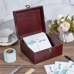 1 x Bambus-Rezept-Aufbewahrungsbox mit Verschlüssen&nbsp;CON-NB0002-42