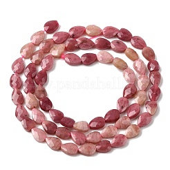 Природные родонит бисер нитей G-B159-A14