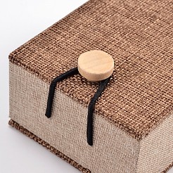 Boîtes à pendentif en bois rectangle&nbsp;X-OBOX-N013-03
