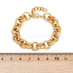 Браслеты-цепочки Rolo из нержавеющей стали 304 для женщин&nbsp;BJEW-C104-01E-G