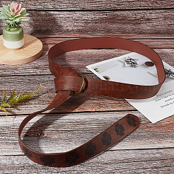 Cintura o ring in similpelle goffrata retrò&nbsp;AJEW-WH0277-14B