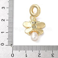 Латунь микропаве прозрачный кубический цирконий европейские подвески с подвесками KK-D502-02G