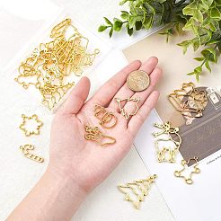 Рождественские подвески из цинкового сплава с открытой спиной PALLOY-OC0001-81G