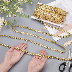 25м полиэстеровая лента с ПВХ-пайетками&nbsp;OCOR-WR0001-73D