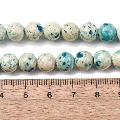 Нити из натурального окрашенного мрамора G-P593-8mm-04